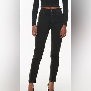 Aritzia Denim Fourm Yoko High Rise Slim Jeans
